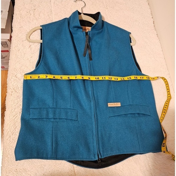 Powder PR River Outfitters SzM. Teal green Wool blend western best. Texas design - Picture 8 of 11